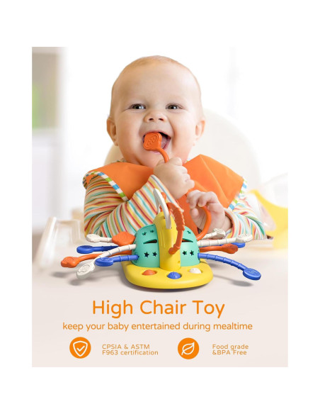 Juguete Sensorial Montessori VoMii para Silla Alta 8-24M Juguete Sensorial Montessori VoMii para Silla Alta 8-24M