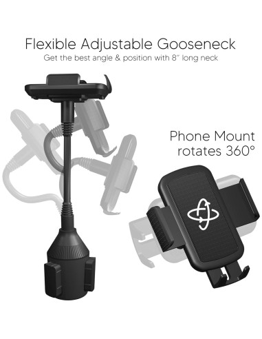 Soporte para Teléfono en Portavasos TalkWorks Ajustable 8"