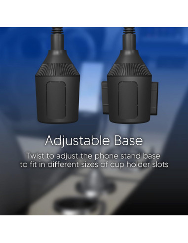 Soporte para Teléfono en Portavasos TalkWorks Ajustable 8"