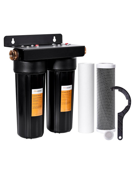 Filtro de Agua Doble para RV Filterelated - Conexiones de Latón