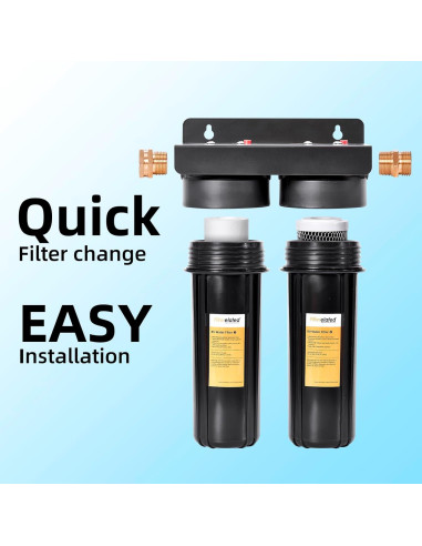 Filtro de Agua Doble para RV Filterelated - Conexiones de Latón