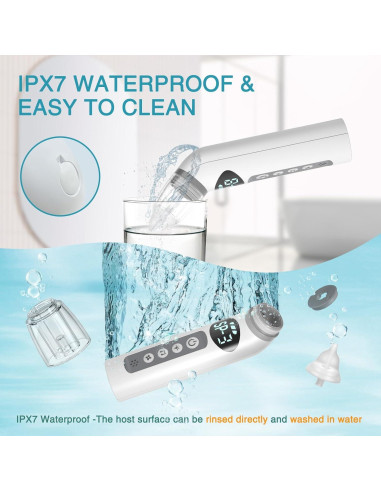 Aspirador Nasal Eléctrico Bivni Baby IPX7 con 3 Puntas