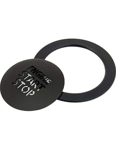 Cubierta de Botón de Inicio Toyota Tacoma - Aluminio Negro