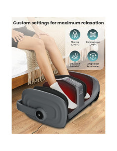 Masajeador de pies Shiatsu Snailax SL-54C6 con calor y control remoto 2