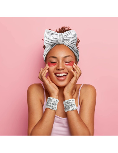 Cinta de Spa y Muñequera Hanaive para Lavar la Cara
