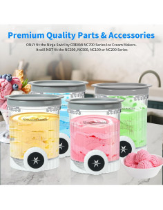 4 Pints y Tapas GKAKITSP para Ninja NC700 NC701, Libre BPA 2