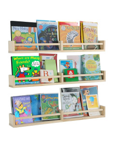 Estanterías Flotantes de Madera Austin Yan, 81.28 cm, Juego de 3