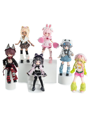 Set de 6 Figuras Coleccionables BEEMAI Mascotas Electrónicas