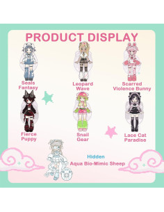 Set de 6 Figuras Coleccionables BEEMAI Mascotas Electrónicas 2