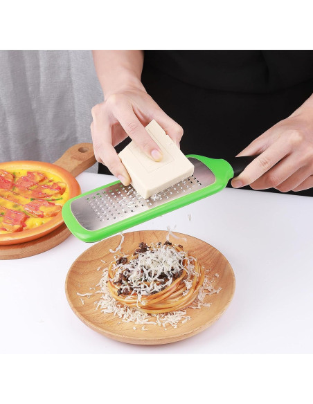 Rallador de Queso LVVXIXI de Acero Inoxidable Verde 27.94 cm
