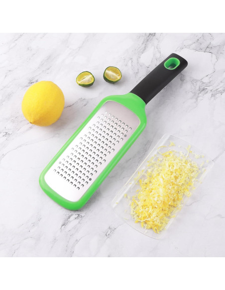 Rallador de Queso LVVXIXI de Acero Inoxidable Verde 27.94 cm