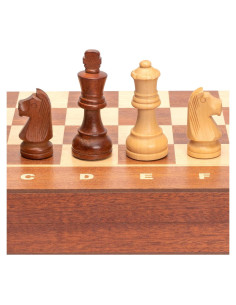 Juego de Ajedrez de Madera Husaria No. 4 con 2 Reinas Extra