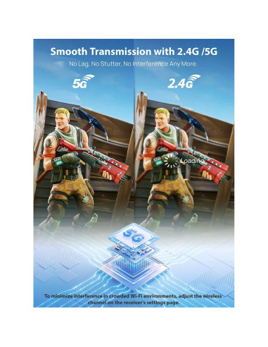 Adaptador HDMI Inalámbrico TIMBOOTECH 4K 30Hz Azul