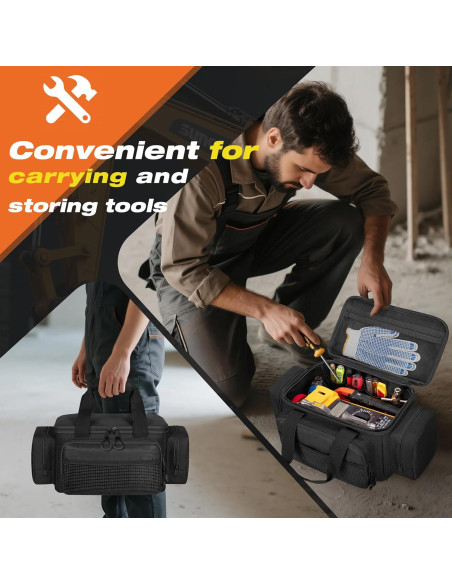 Bolsa de Herramientas Pequeña Trahzia 30.48 cm Negro