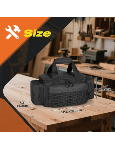 Bolsa de Herramientas Pequeña Trahzia 30.48 cm Negro