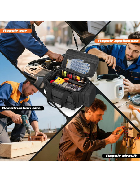 Bolsa de Herramientas Pequeña Trahzia 30.48 cm Negro