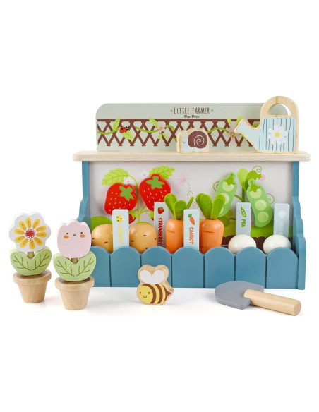 Juego de Jardín de Flores PairPear - Juguete de Madera 1.4 kg Juego de Jardín de Flores PairPear - Juguete de Madera 1.4 kg