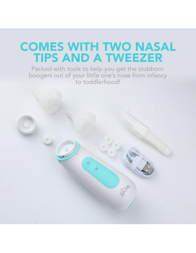 Aspirador Nasal Eléctrico LunoBaby para Bebés y Niños