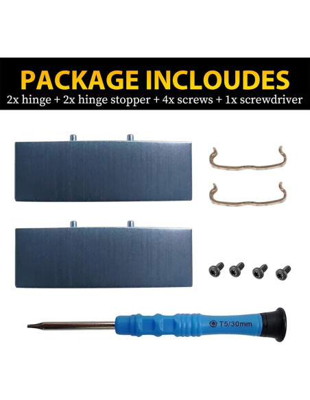 Kit de Reemplazo de Bisagra Adhiper para Auriculares Beats Studio Pro - Metal Negro Kit de Reemplazo de Bisagra Adhiper para Auriculares Beats Studio Pro - Metal Negro