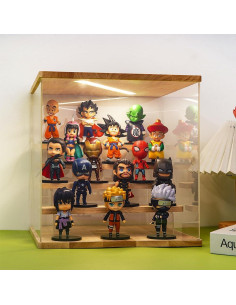 Estuche de exhibición acrílico premium 5 niveles labubu 2