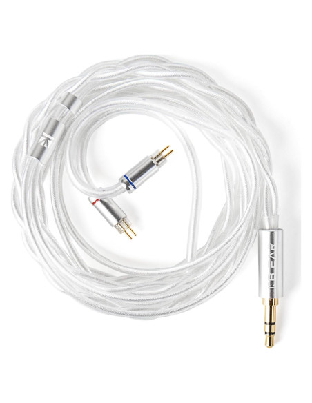 Cable IEM Keephifi Glint 1.2m 2Pin Plata para Auriculares