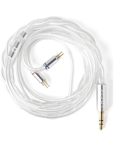 Cable IEM Keephifi Glint 1.2m 2Pin Plata para Auriculares