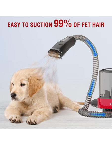 Kit de Cuidado de Mascotas 6-en-1 DOGCARE con Aspiradora y Cortadoras