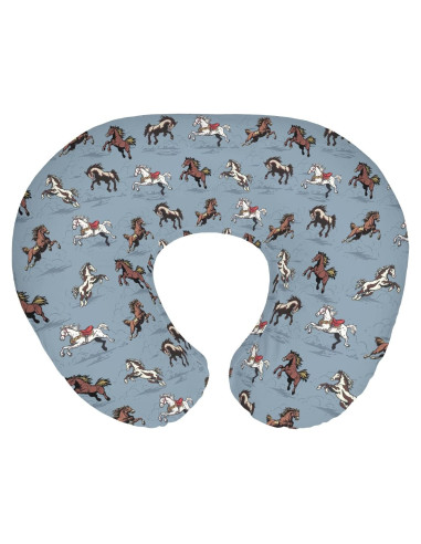 Funda de Almohada de Lactancia Vintage Caballos 55.88x45.72cm