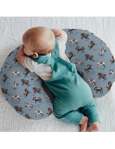 Funda de Almohada de Lactancia Vintage Caballos 55.88x45.72cm 2