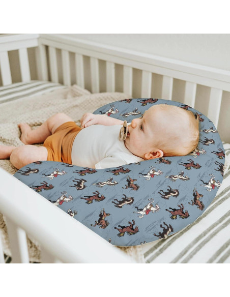 Funda de Almohada de Lactancia Vintage Caballos 55.88x45.72cm