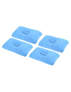 Almohada Inflable PATIKIL 4 Piezas Azul 43x28 cm Camping