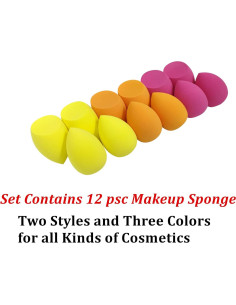 Conjunto de 3 Esponjas de Maquillaje Wiko Reutilizables 2