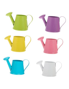 Kisangel Mini Regaderas de Hierro 6pcs Color Surtido 8.5x4.7cm