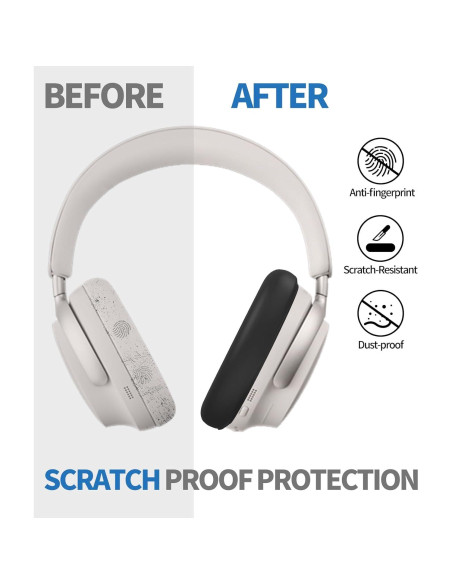 Funda de Silicona WADVCU para Auriculares Bose QuietComfort - Negro Funda de Silicona WADVCU para Auriculares Bose QuietComfort - Negro