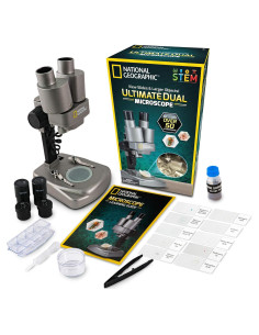 Microscopio Doble LED National Geographic con 50 Accesorios