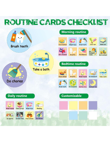 Gráfico de Rutina Diaria WERNNSAI Dinosaurio 33x28 cm