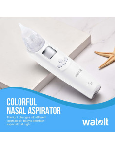 Aspirador Nasal Eléctrico para Bebés Watolt - Portátil y Reutilizable 2