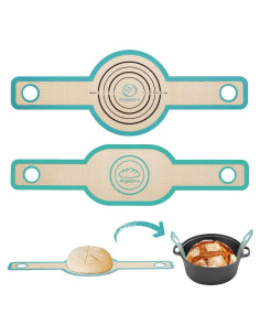 Sling de Pan de Silicona Angadona Ovalado 58.4x21.1cm Cielo Aqua