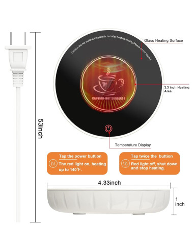 Calentador de Tazas de Café Inteligente MOXKING C1 280g