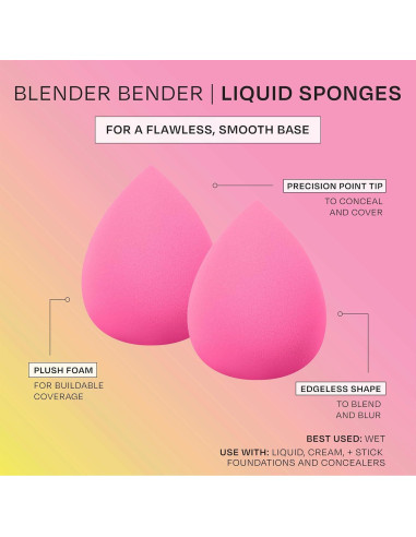 Juego de Esponjas de Maquillaje Freeman Blender Bender 8 Pzas