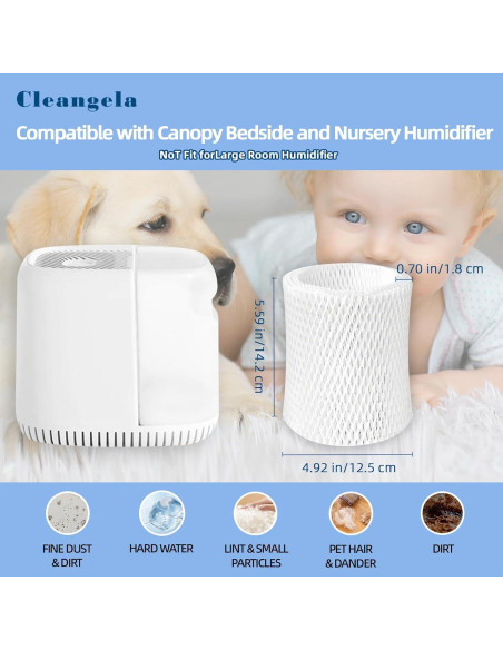 Filtro de Reemplazo para Humidificador Cleangela - 3 Piezas