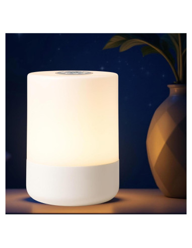 Lámpara de Mesa Táctil LED Recargable TUUWAI 3 Colores