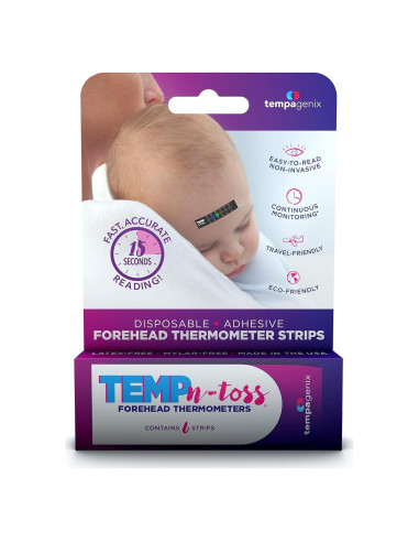 Termómetros desechables Temp-N-Toss para frente - 6 unidades