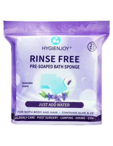 Toallitas Corporales Sin Enjuague Lavanda - 25 Unidades