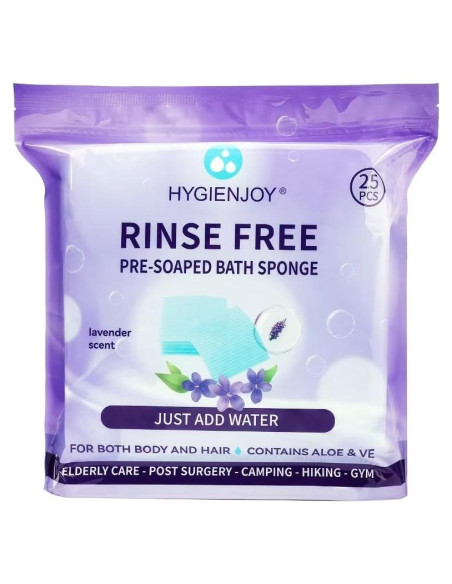 Toallitas Corporales Sin Enjuague Lavanda - 25 Unidades