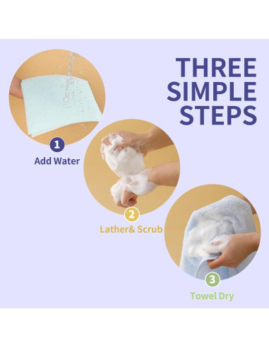 Toallitas Corporales Sin Enjuague Lavanda - 25 Unidades