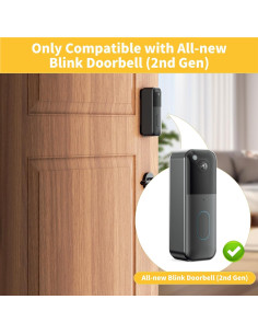 Soporte de timbre Blink 2 generación antirrobo metal negro 2