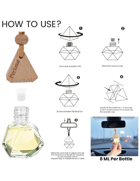 Ambientador de Auto Colgante The Essential Oil - 2-Pack Aroma Natural Ambientador de Auto Colgante The Essential Oil - 2-Pack Aroma Natural