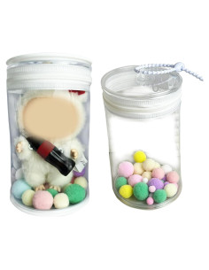 Estuche de Almacenamiento Transparente ZuazKyy para Muñecas 15-17cm