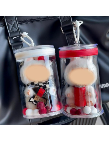 Estuche de Almacenamiento Transparente ZuazKyy para Muñecas 15-17cm